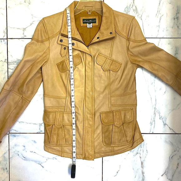 Eddie Bauer | 100% Lamb Leather Moto Jacket | Women | Size: Small - Picture 13 of 15